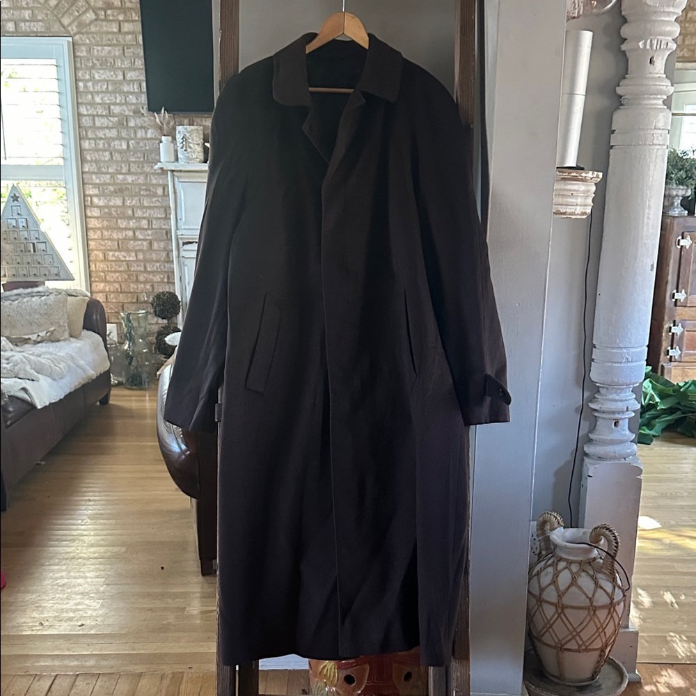 MARIO VALENTE CHOCOLATE CASHMERE COAT LUXURY 44 R